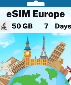 eSIM Europe - 50 GB - 7 days