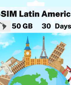eSIM Latin America - 50 GB - 30 days