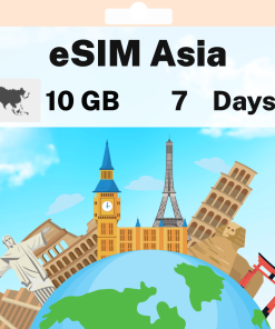 eSIM Asia - 10 GB - 7 days