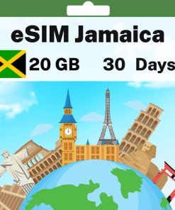 eSIM Jamaica - 20 GB - 30 days