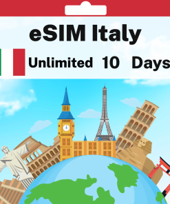eSIM Italy - Unlimited - 10 days