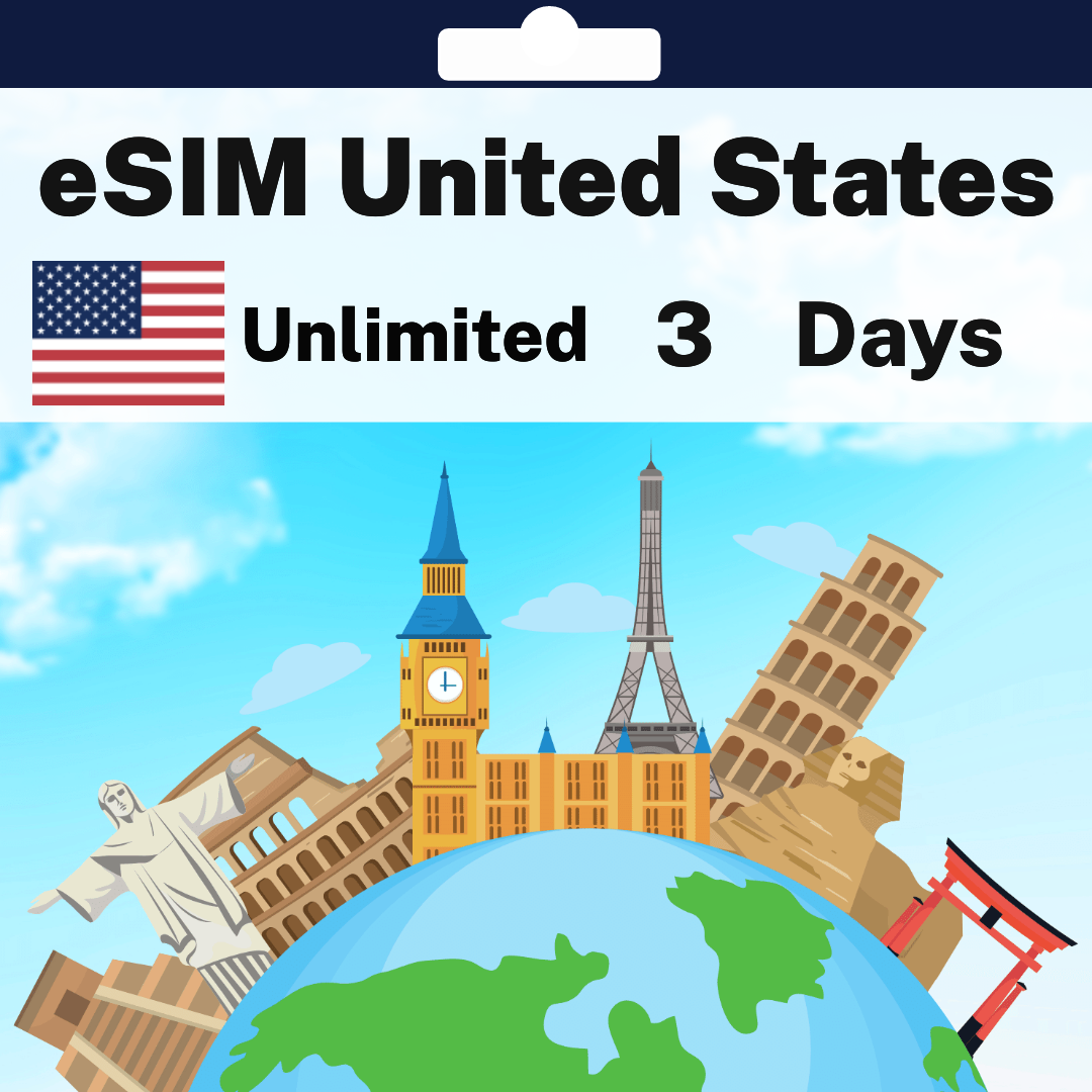 9afbad51-ea29-47f1-8ca9-0ca5fe9c76ea.png eSIM United States - Unlimited - 3 days