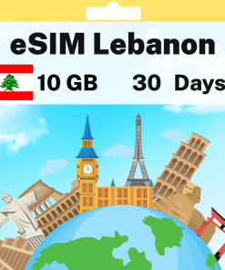 eSIM Lebanon - 10 GB - 30 days