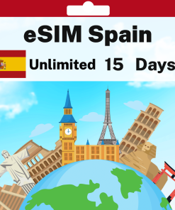 eSIM Spain - Unlimited - 15 days