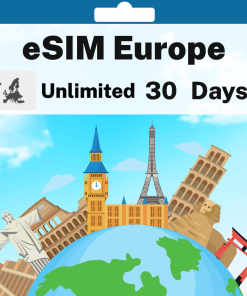 eSIM Europe - Unlimited - 30 days