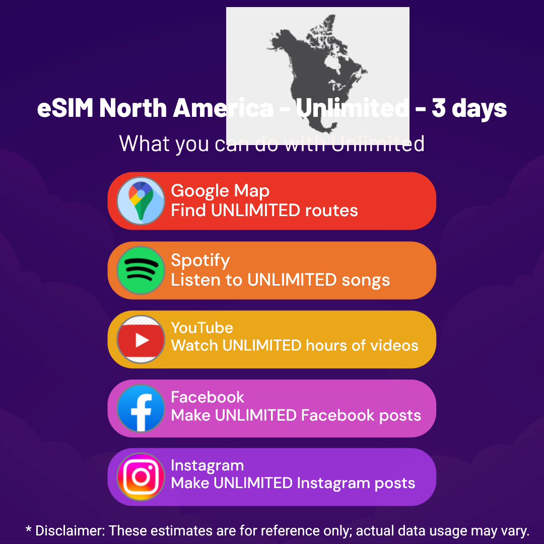 c8b094a0-d096-40e6-9c5d-cae4eec56e3d.png eSIM North America - Unlimited - 3 days