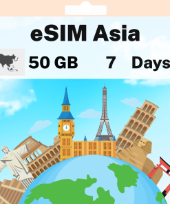 eSIM Asia - 50 GB - 7 days