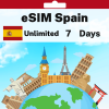 eSIM Spain - Unlimited - 7 days