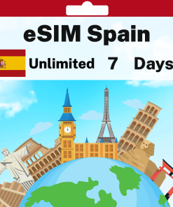 eSIM Spain - Unlimited - 7 days