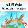 eSIM Asia - 50 GB - 15 days
