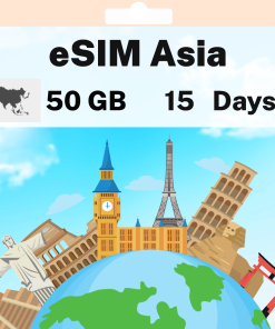 eSIM Asia - 50 GB - 15 days