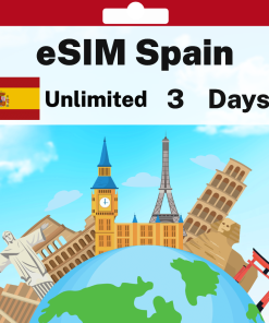 eSIM Spain - Unlimited - 3 days