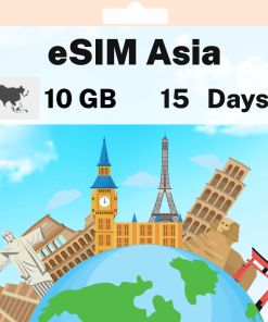 eSIM Asia - 10 GB - 15 days