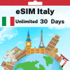 eSIM Italy - Unlimited - 30 days